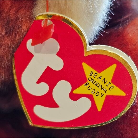 Vintage 1999 Ty Beanie Buddy SCHWEETHEART Plush Orangutan Monkey 14" - Picture 11 of 13